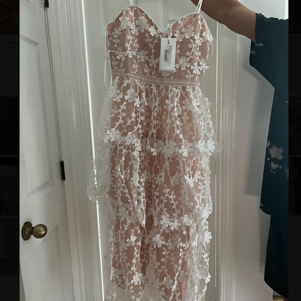 vici collection pascal tiered dress